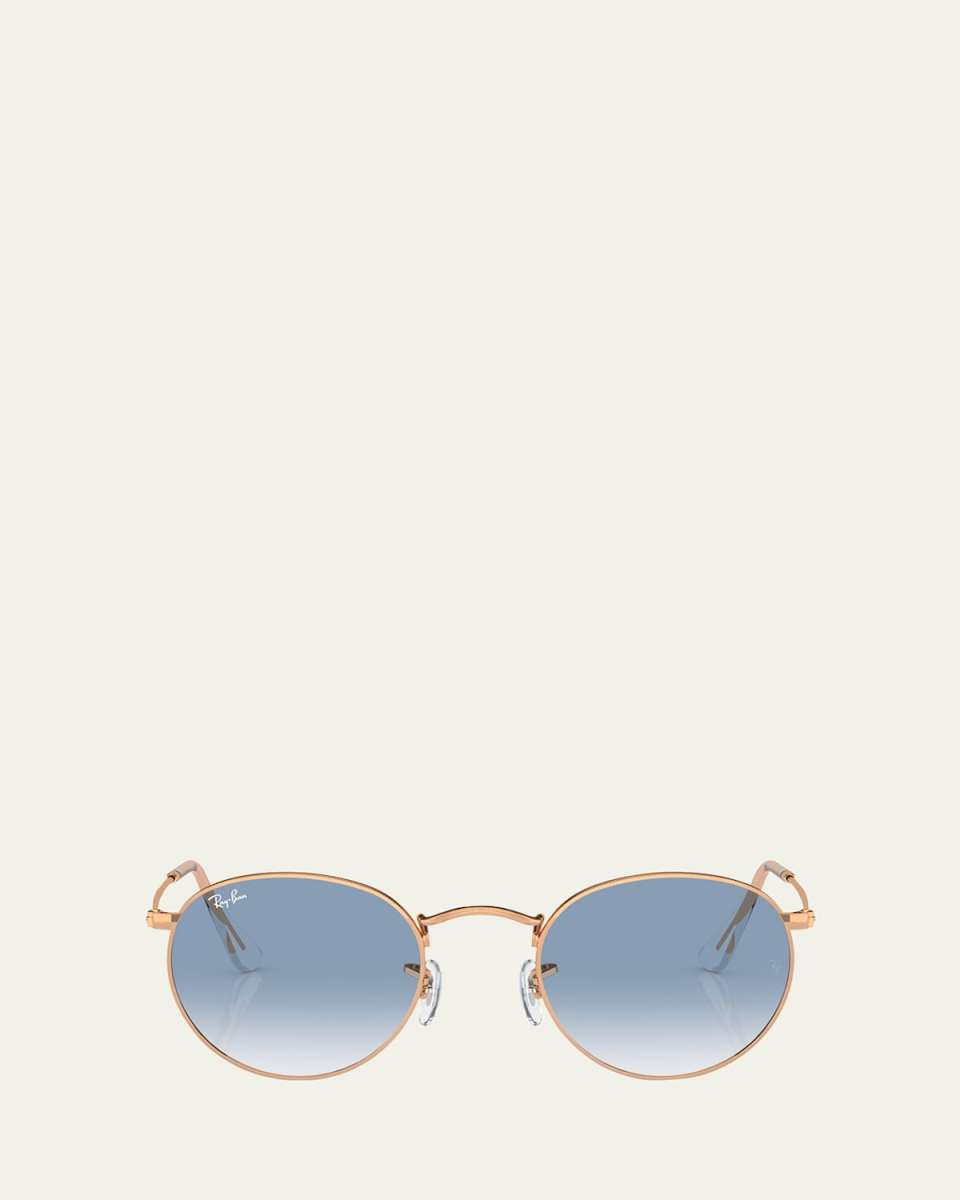 Gradient Round Metal Sunglasses